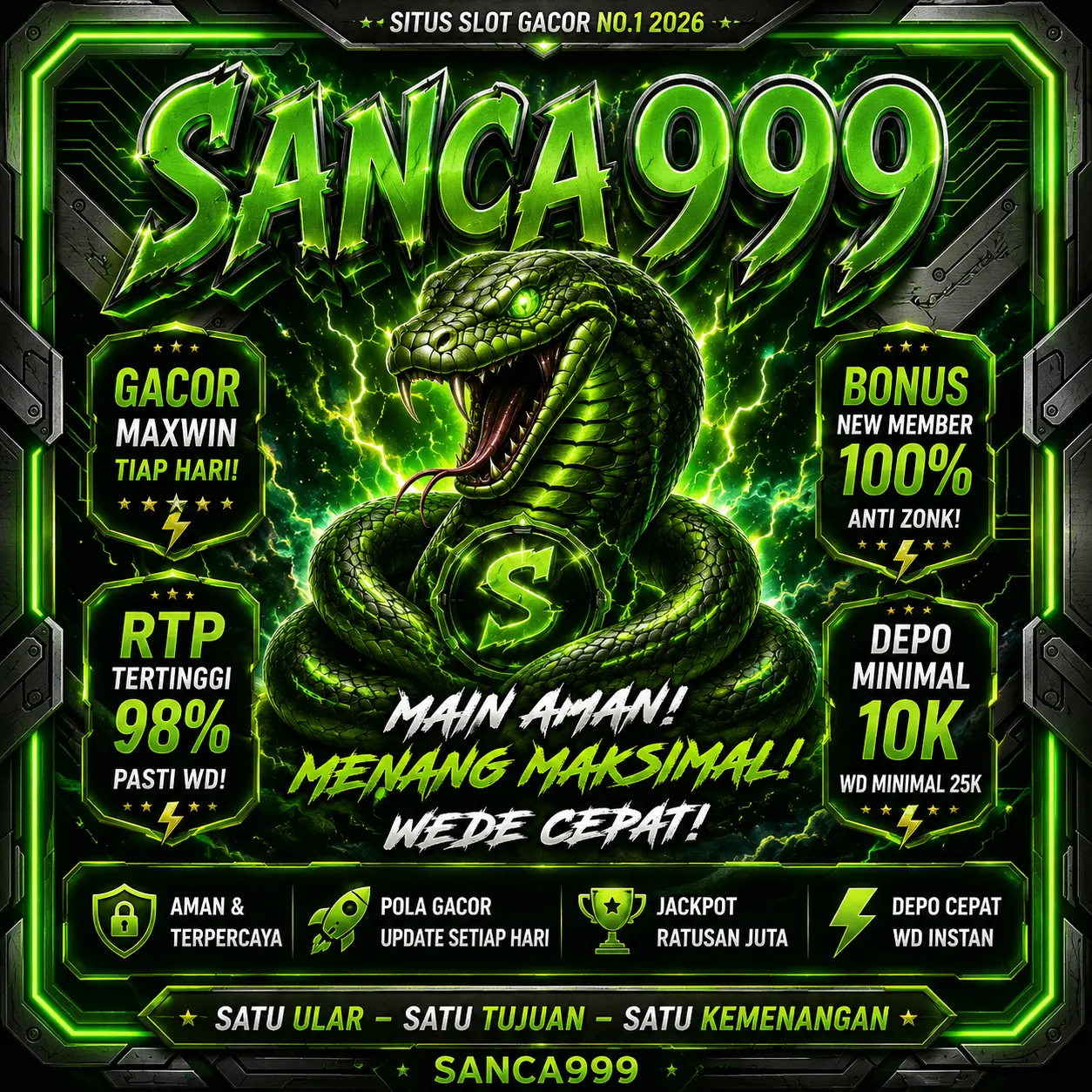 SANCA999: Gudang Pusat Game Slot Online Modern dan Terpercaya 2026